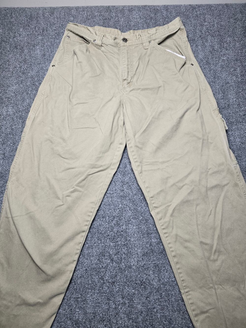 Wrangler Hero Carpenter Pants Mens 32x32 Khaki 94HYWCA Workwear Utility